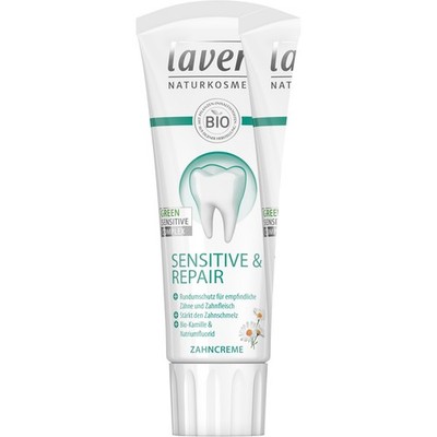 Lavera SENSITIVE & REPAIR Zahncreme, 4er Pack (4 x 75 ml)