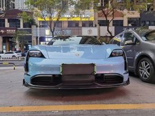 Bbs Carbon Fiber Body Kit Front Lip Vent Fit Porsche Taycan Gts 4s Turbos Sedan