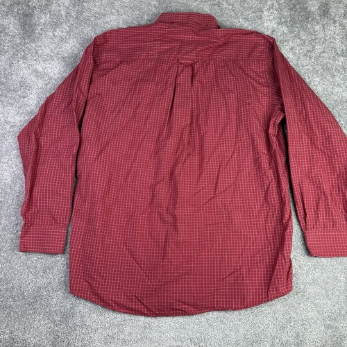 Oklahoma University Sooners Antigua Shirt Men’s Large Red Checked Long Sleeve - Picture 5 of 8