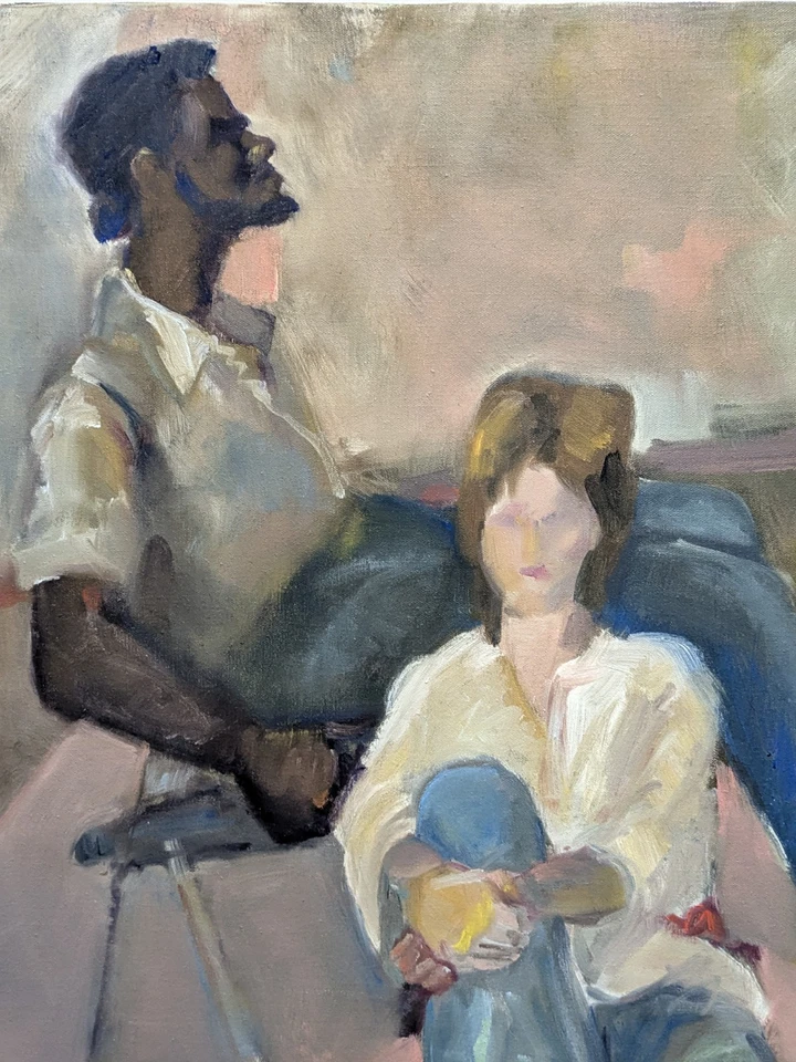 Lienzo de pintura acrílica de artista de Texas Estate Collection 30" x 30" Foto 4 de 4