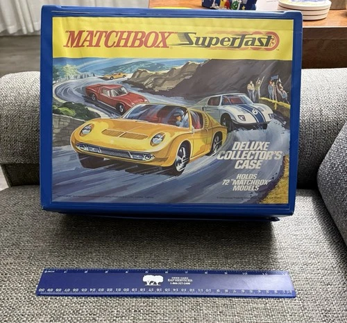 Vintage 1970 Matchbox Superfast Deluxe Collector's Case Holds 72 Cars (EMPTY)