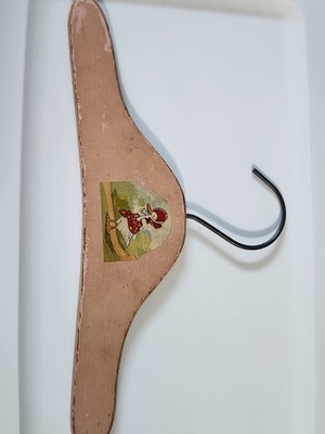 Vintage Whimsical Children's Clothes Toy Wood Hanger