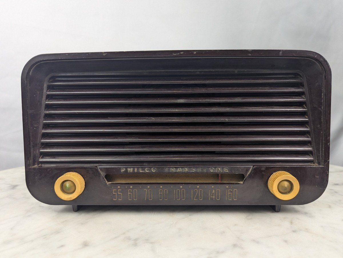 Vintage 1940s Philco Transitone Table Top Tube Radio Model 51-530