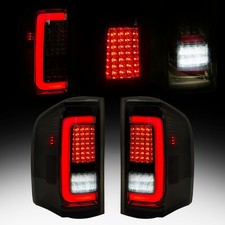 Pair Black Smoke Led Tail Lights For 2007-2013 2014 Chevy Silverado 1500 2500hd