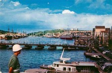 Curacao Netherlands Antilles Willemstad Santa Anna Bay Pontoon Bridg
