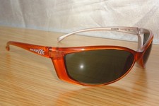 Arnette Swinger 250-8515 arancione traslucido/argento, lente verde-come nuovo vintage