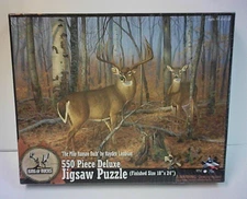 BASS PRO SHOP KING OF BUCKS THE MILO HANSON BUCK 550 PIECE PUZZLE NIB