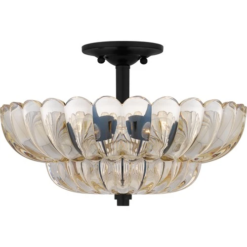 Quoizel WHP1716 Whitecap 4 Light 16"W Semi-Flush Bowl Ceiling - Mottled Cocoa - Picture 4 of 7