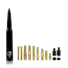 Bullet Antenna for GM Chevy Silverado, GMC Sierra Skull American Flag Design