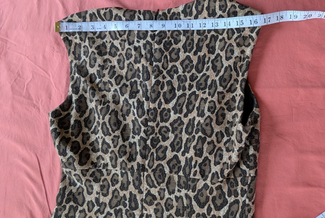 Cache Leopard Print Stretch Dress US Size L - image 15