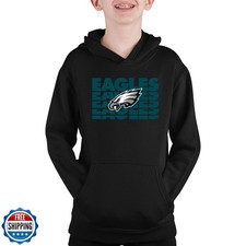 Team Fan Apparel NFL Youth Repeating Logo Football Fleece Hooded Sweatshirt, ...