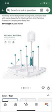 Travel Baby Bottle Drying Rack Compact Size with Large Capacity for Working M...