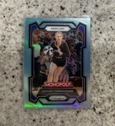 2024 Panini Prizm Monopoly WNBA Sophie Cunningham Lt. Blue Card Mercury #166/199