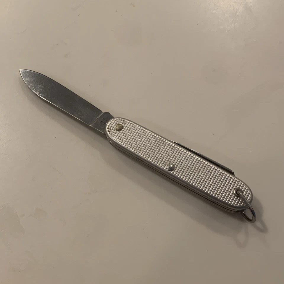 Navaja suiza Victorinox Alox electricista insignia antigua 93 mm 2001 coleccionable Wow Foto 3 de 4