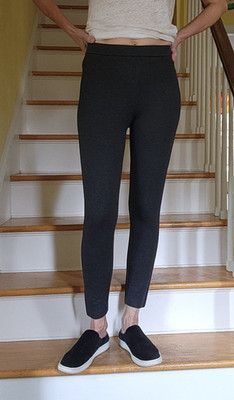 J.CREW slim leg ankle ponte knit Pixie pants, S, gray, zipper in back, excellent