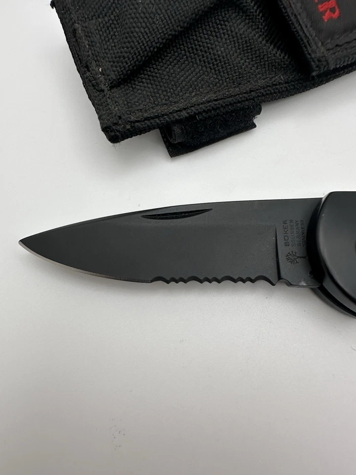 Carpeta manual vintage Boker 7107B Top Lock II (Solingen-Alemania) como nueva con funda Foto 2 de 4