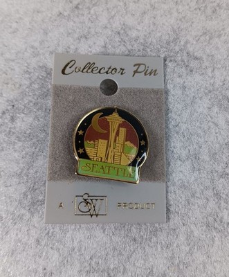 Seattle Space Needle Pin Travel Souvenir Lapel Hat Vest Washington