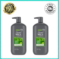 (2 Pack) Dove Men+Care Extra Fresh Body & Face Wash, Hydrating Shower Gel, 30 oz 0.87 per gallon