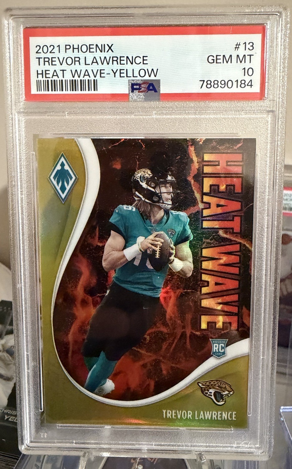 Trevor Lawrence Panini Phoenix Heat Wave #13 Yellow