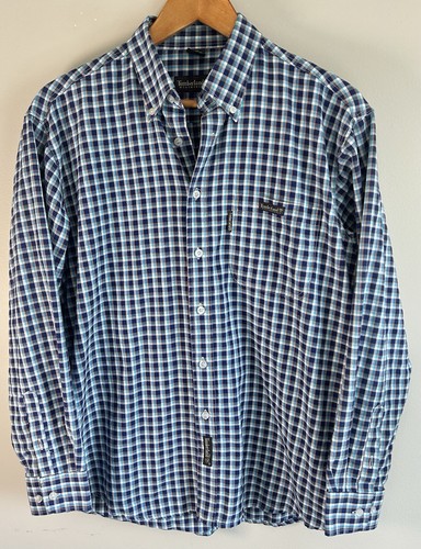 Timberland, Timberland Weathergear Mens Button Down Shirt Sz M Plaid Made In USA Vintage EUC