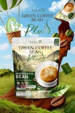 Jamsai Green Coffee Bean Instant Powder Mix Drink No Sugar Weight Management x 3