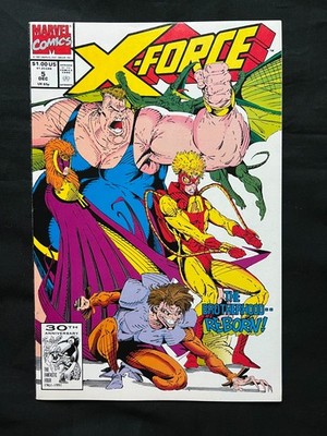 X-Force #5 (1991)- Brotherhood Reborn! 1st Team New Brotherhood of Evil - Key