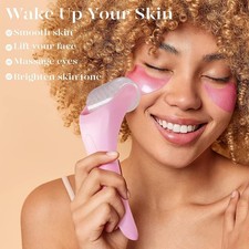 Pink Facial Ice Roller Cooling Face Massager ...