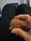 Copper Round With The American Flag On It Its Got The American Eagle On The Back — photo 2