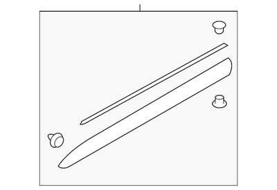 Genuine Subaru Lower Molding 91112AN05D