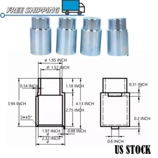 KATOOL 4Pcs 2 Post Lift Tall Truck Extension Adapter Height Extensions