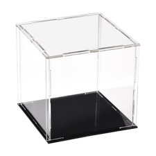 Acrylic Clear Display Case Box Dustproof Protection Showcase 10x10x10cm