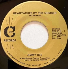 JIMMY BEE Heartaches By The Number / Woman Or The Wine CORONA New Orleans Funk