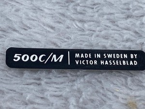 Cold Shoe Mount name plate / badge for Hasselblad 500cm restoration 