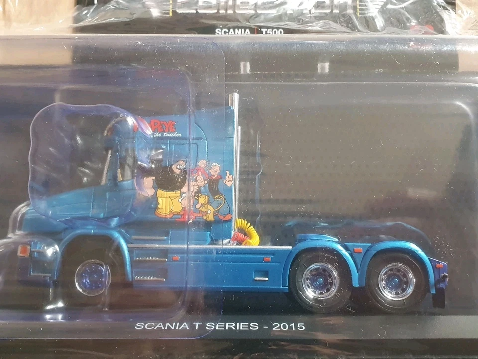 SCANIA T SERIES 2015 Braccio Di Ferro PoPeye 1:43 Truck Tuning Collection Usc 22 - Immagine 2 di 4