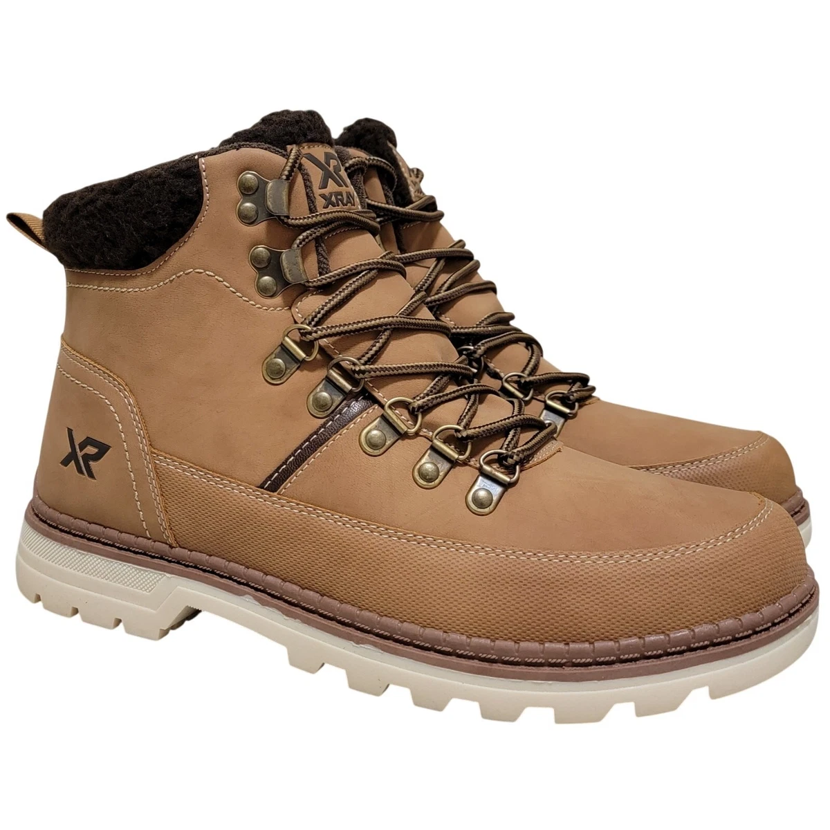 X-Ray Men\'s Tan Lace-Up Ankle Boots with Padded Collar s-l1200.jpg main image 2