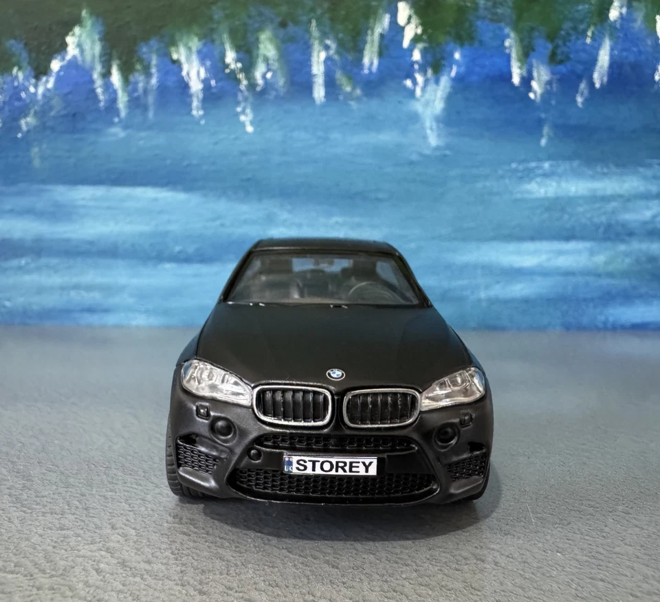 CMC BMW X6 M 1:43 Matte Black Diecast Model Car – Custom Name Plate – Boxed Gift - Image 3 of 4