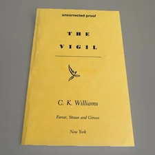 C. K. Williams / The Vigil / Uncorrected Proof / FSG, 1996 / Near Fine