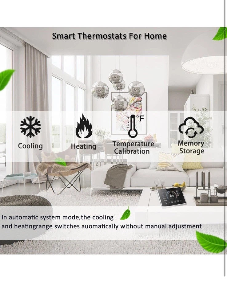 Smart Home Thermostat with WiFi for Efficient Temperature Control, Programmable - Image 3 of 4