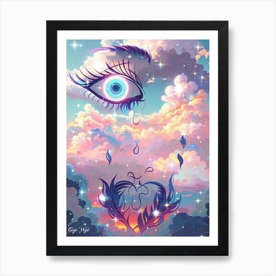 Eye In The Sky 3 Art Print Framed Wall Art Poster Canvas Print Picture