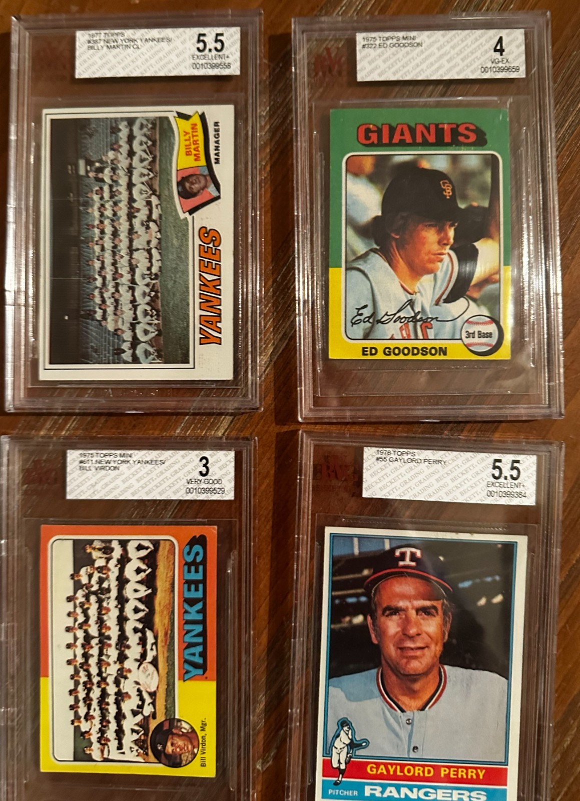 MLB Vintage Graded Card Lot - 7 Cards BGS PSA SGC Gaylord Perry (2) LOOK! view 4