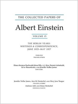 The Collected Papers of Albert Einstein, Volume 15 (Translati... - 9780691178820