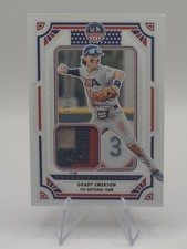Grady Emerson 2024 USA Stars & Stripes USA Materials Prime Tri Color Patch /25