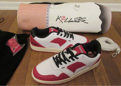 ColdSins Killers Size 11.5 Shoe & Bag Combo Red White Black Cold Sins Brand New