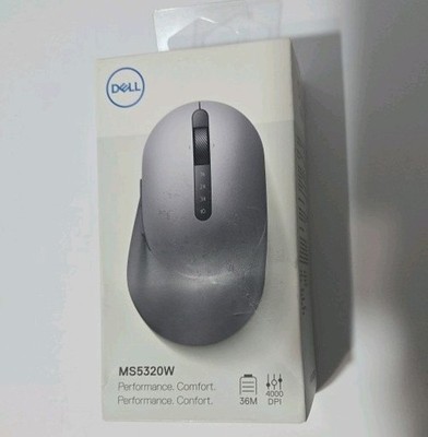Dell MS5320W Wireless Bluetooth 5.0 & 2.4GHz Mouse   Multi-Device Ergonomic BNIB