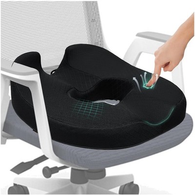 Orthopädisches Sitzkissen Donut Memory Foam Groß Staubschutz Auto Sofa Büro