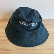 Guinness dark Corduroy Bucket Hat Breweriana Theme One Size Solid