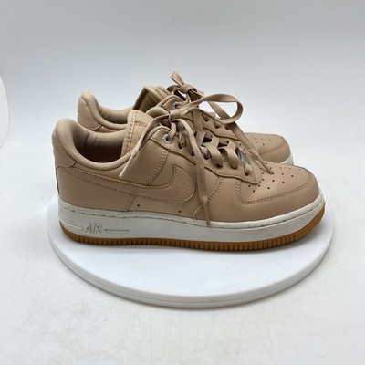 Nike Sneakers Womens 6 Air Force 1 Low Premium Beige 896185-202 Casual Shoes