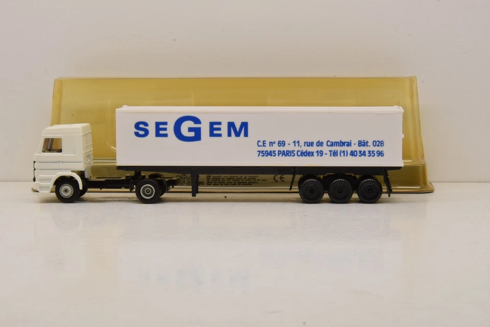 SEMI REMORQUE SCANIA 450 SEGEM EFSI 1/87 PROMOTIONNEL NEUF EN BOITE - Photo 2/4