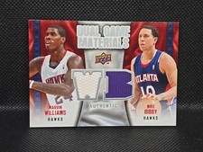 2009-10 Upper Deck  Dual Game Materials Mike Bibby, Marvin Williams #DG-WB (MEM)