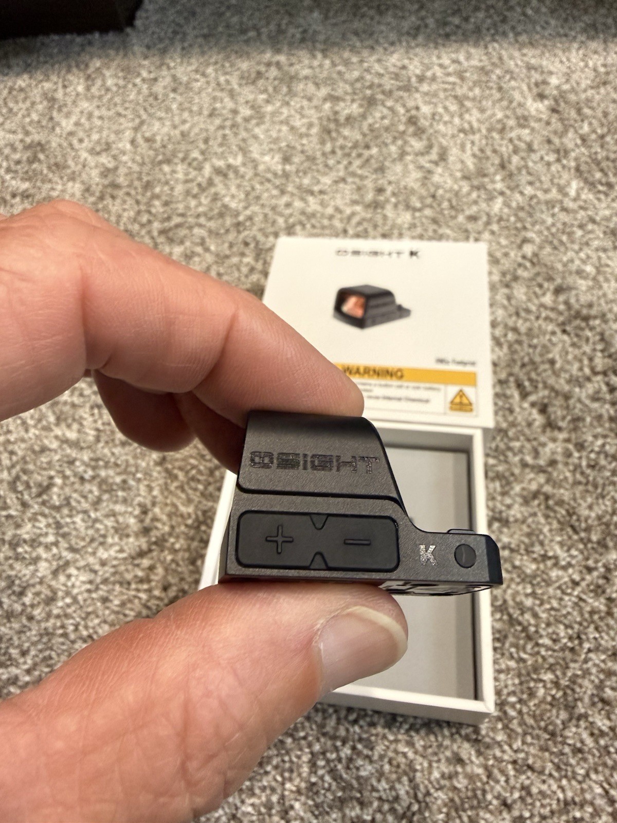 OSIGHT K Micro Red Dot Sight, 6 MOA Open Reflex Sight with RMSc/K Footprint